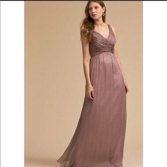 BHLDN Dresses & Skirts - BHLDN Anthropologie Long Angie Dress Purple/Pink, XS